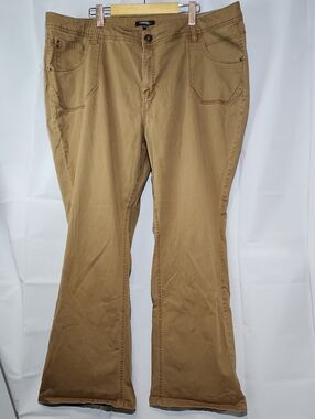 George Plus Western Jeans in Khaki - 24W